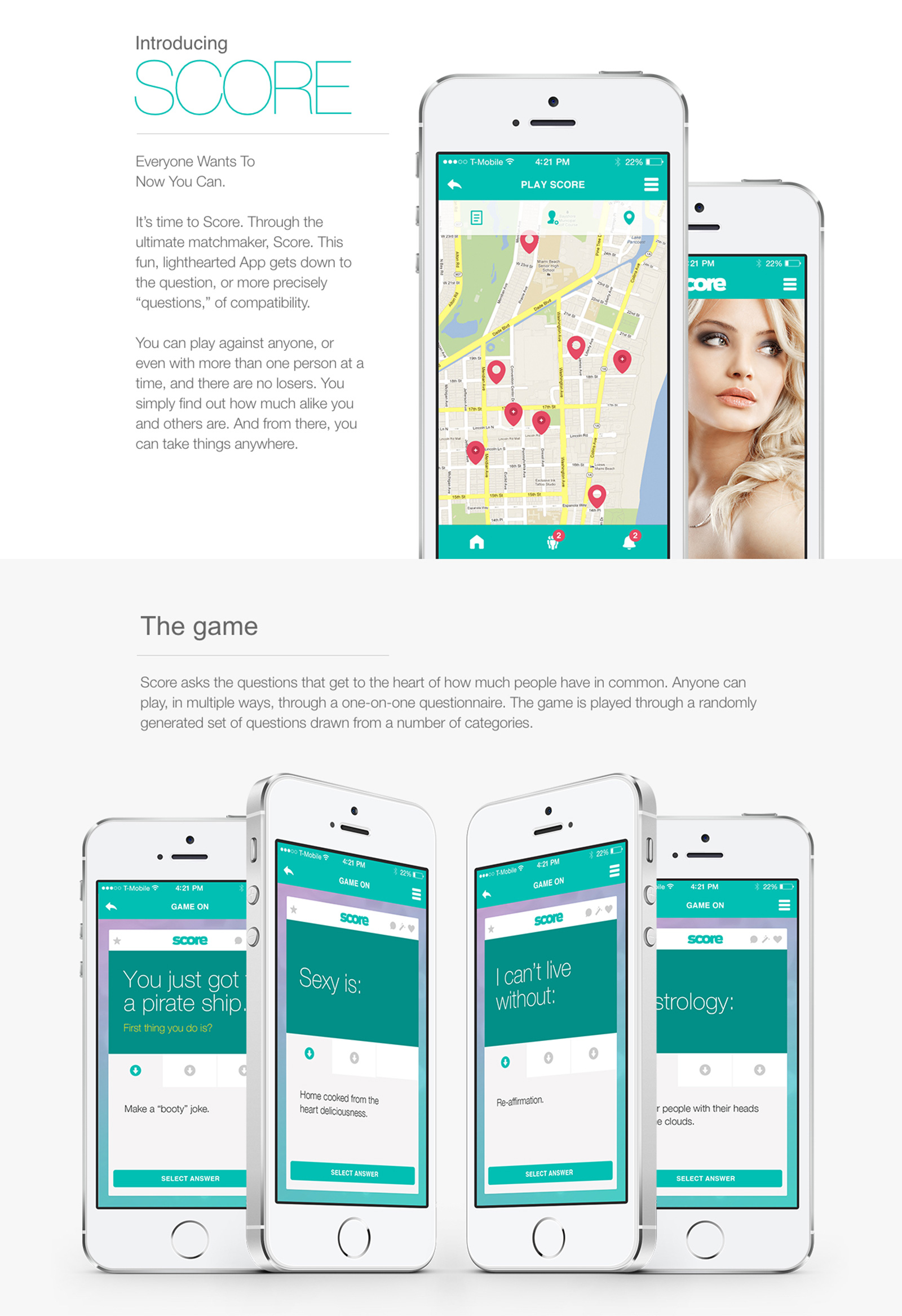 Score Dating App - Design Director - David Oliver Steinberg